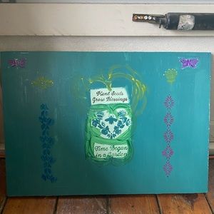 Handmade rustic home decor board